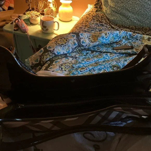 Burberry Brown and Cream Plaid Shoulder Bag AUTHENTIC - Picture 7 of 9